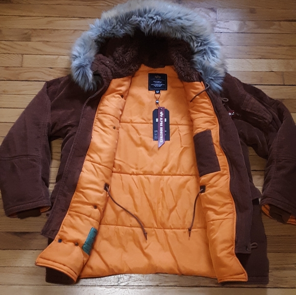 Alpha industries snorkel parka corduroy Xl - Picture 4 of 5
